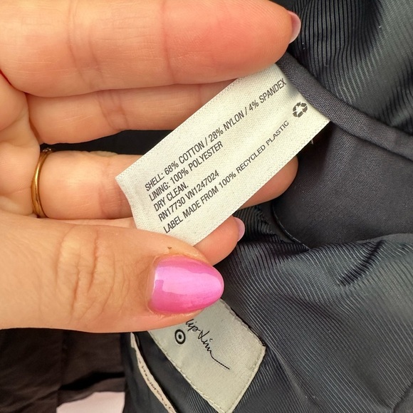 3.1 Phillip Lim Men’s Blazer Jacket Medium Navy Blue Cotton 2 Button Business - Picture 9 of 10